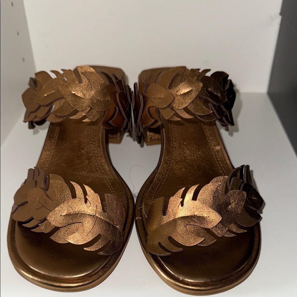 Brand New Farm Rio Bronze sandals in women’s 10